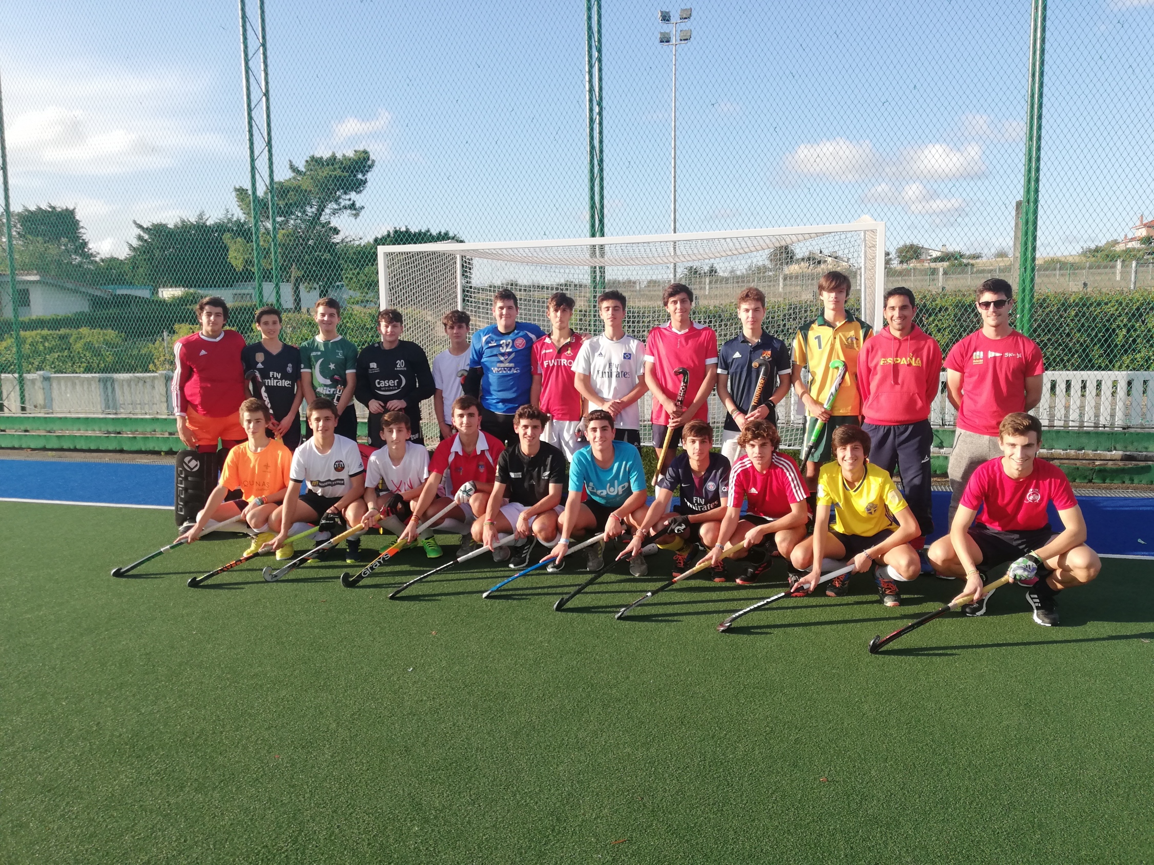 Integrantes del centro de Tecnificacion sub18 masc durante un entrenamiento