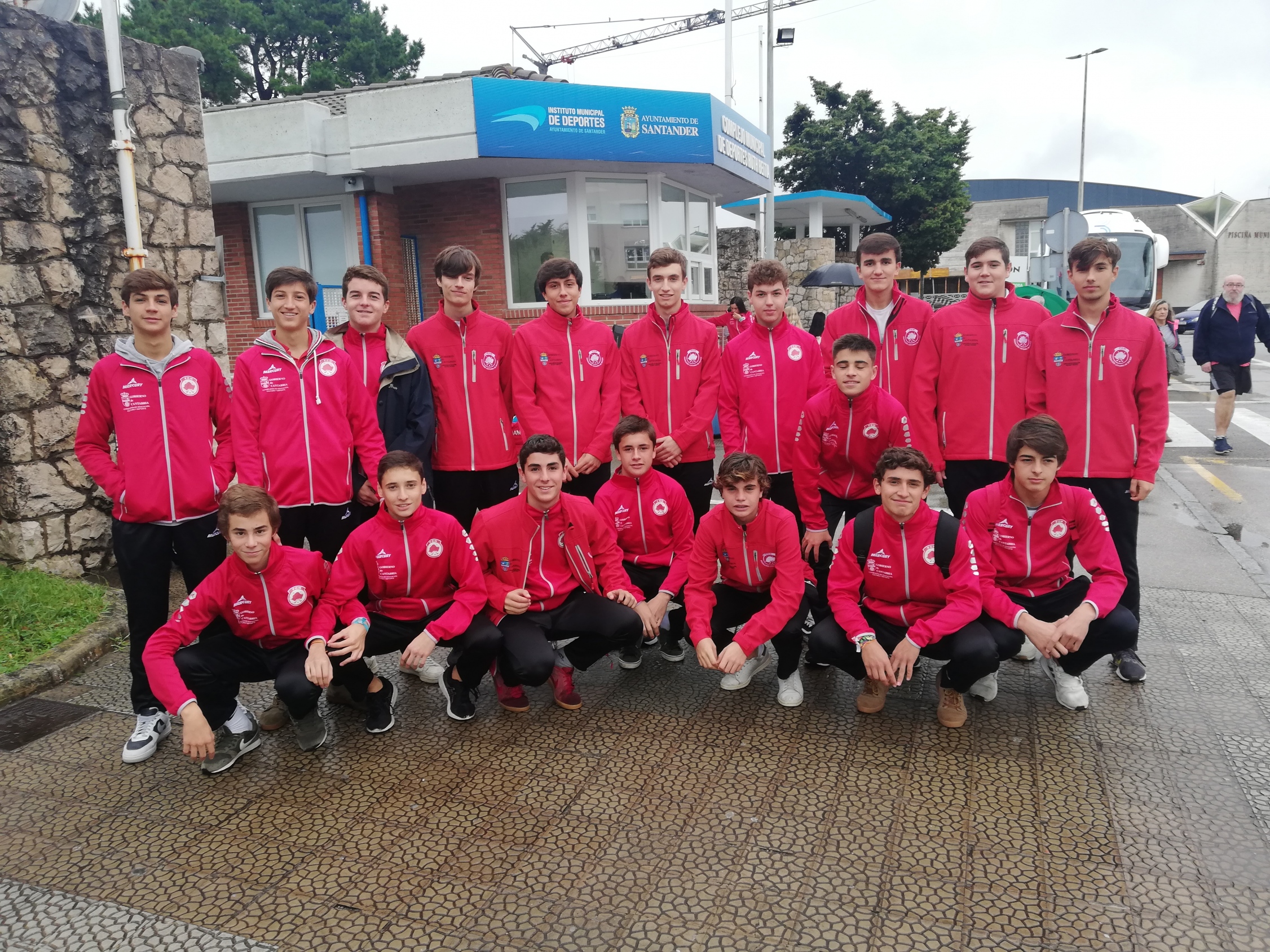 Integrantes sub18 masc antes de salir al Cto España sub18 por CCAA